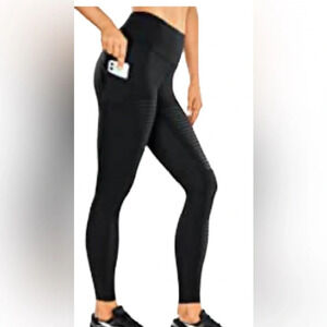 Marc Newyork black high waisted pull  on moto leggings Sz XL